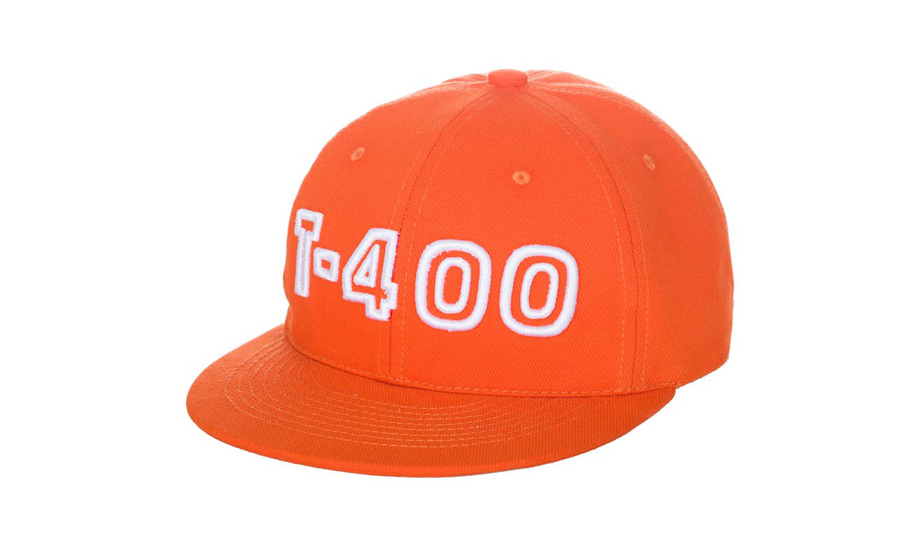 Casquettes Hip-Hop T-400 Orange Vorne Rechts