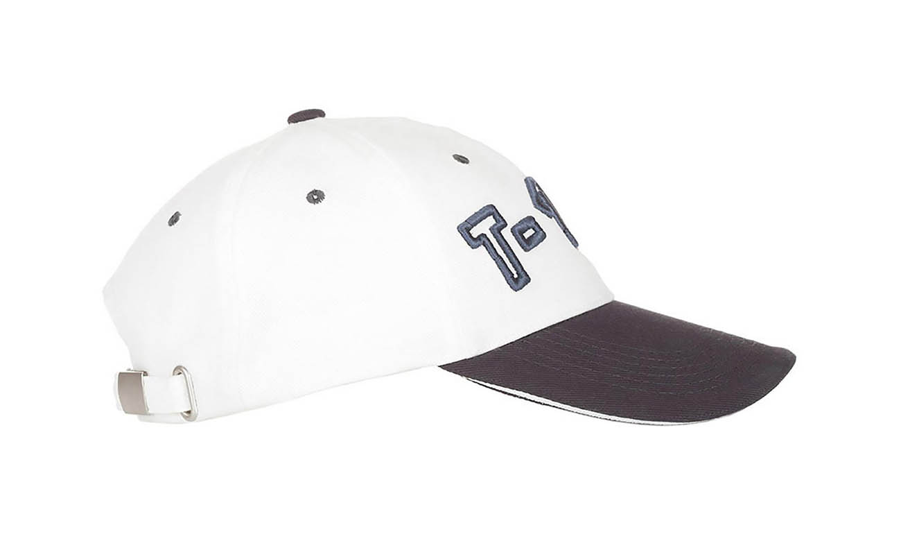 Casquettes T-150 Weiss-Mousegray Seitlich Links