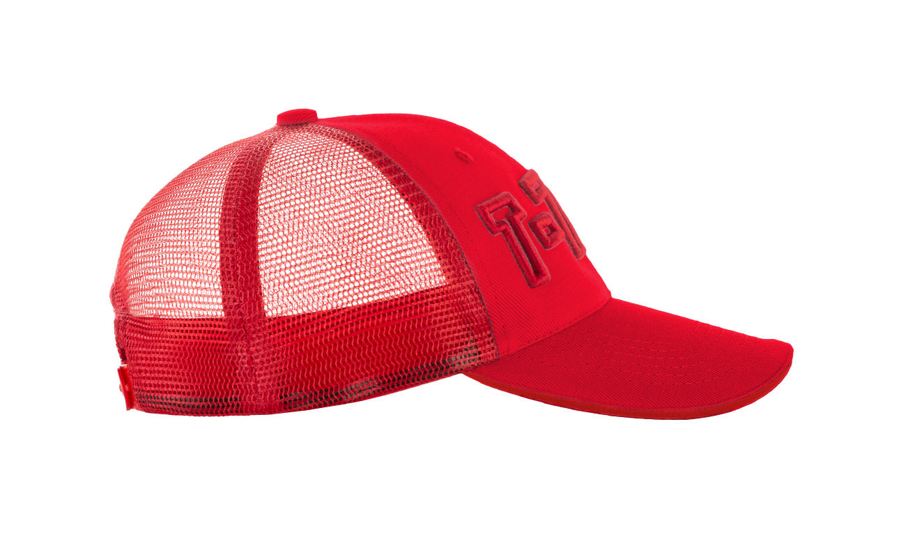 Casquettes trucker T-700 Rot-Rot Seitlich Links