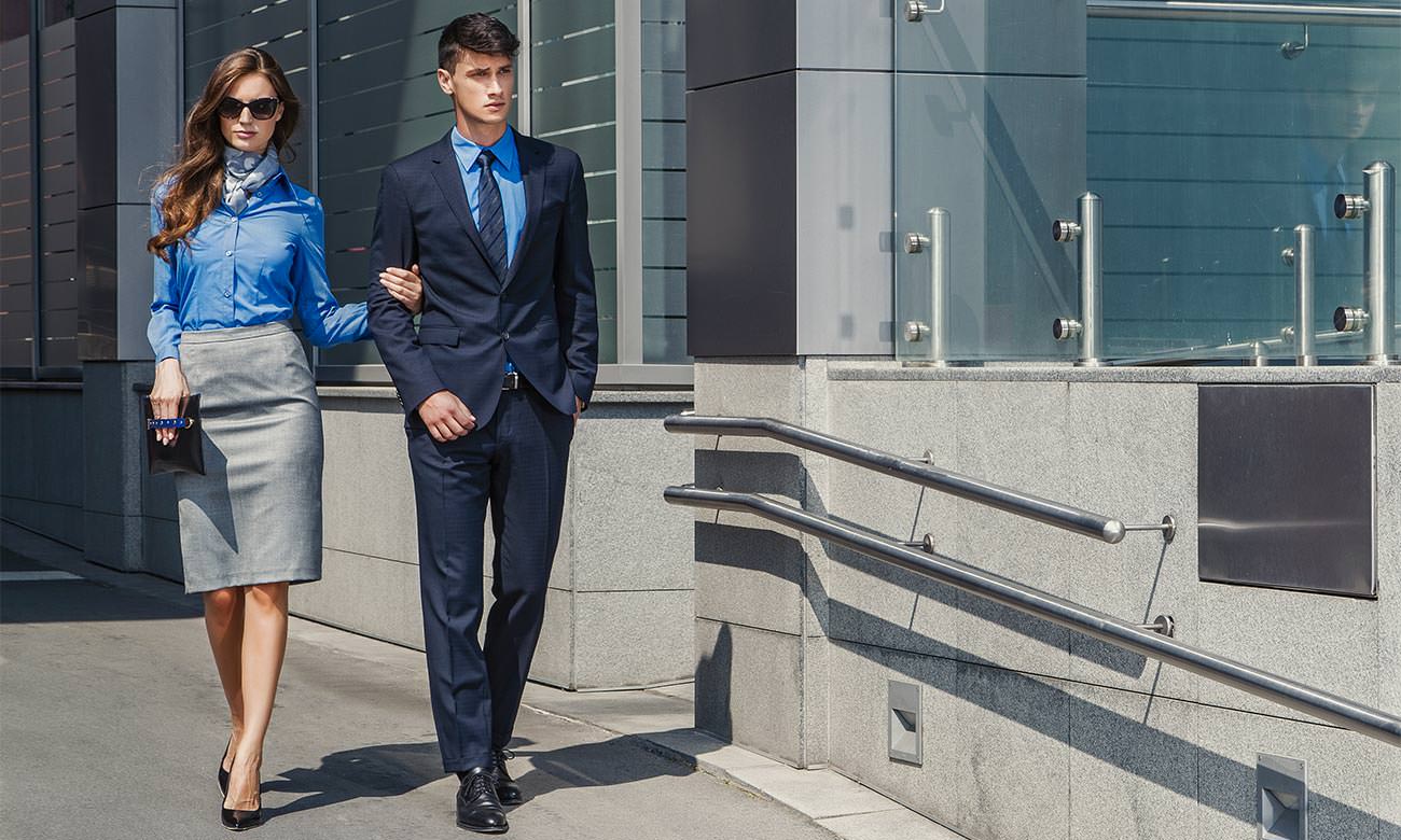 Chemises homme et femme manches longues ST-500-LA Azurblau Fashion