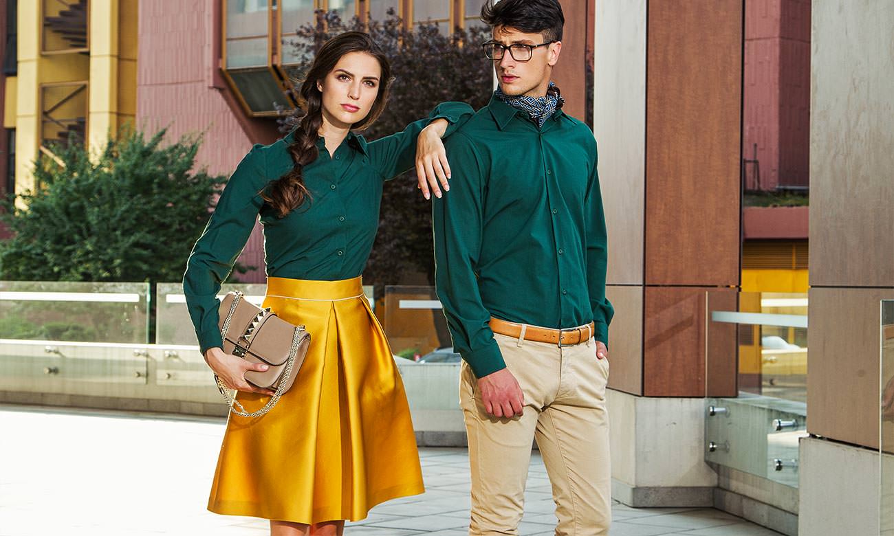 Chemises homme et femme manches longues ST-500-LA Dunkelgrün Fashion