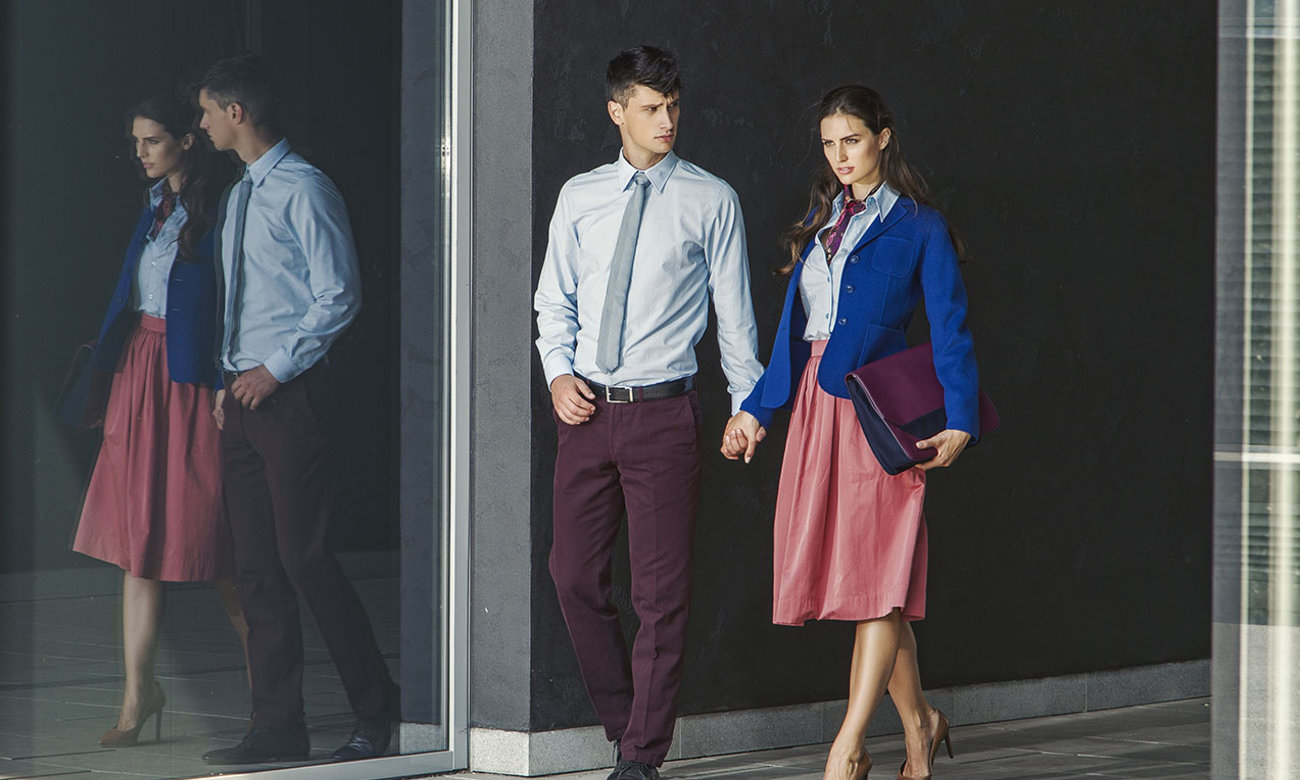 Chemises homme et femme manches longues ST-500-LA Hellblau Fashion
