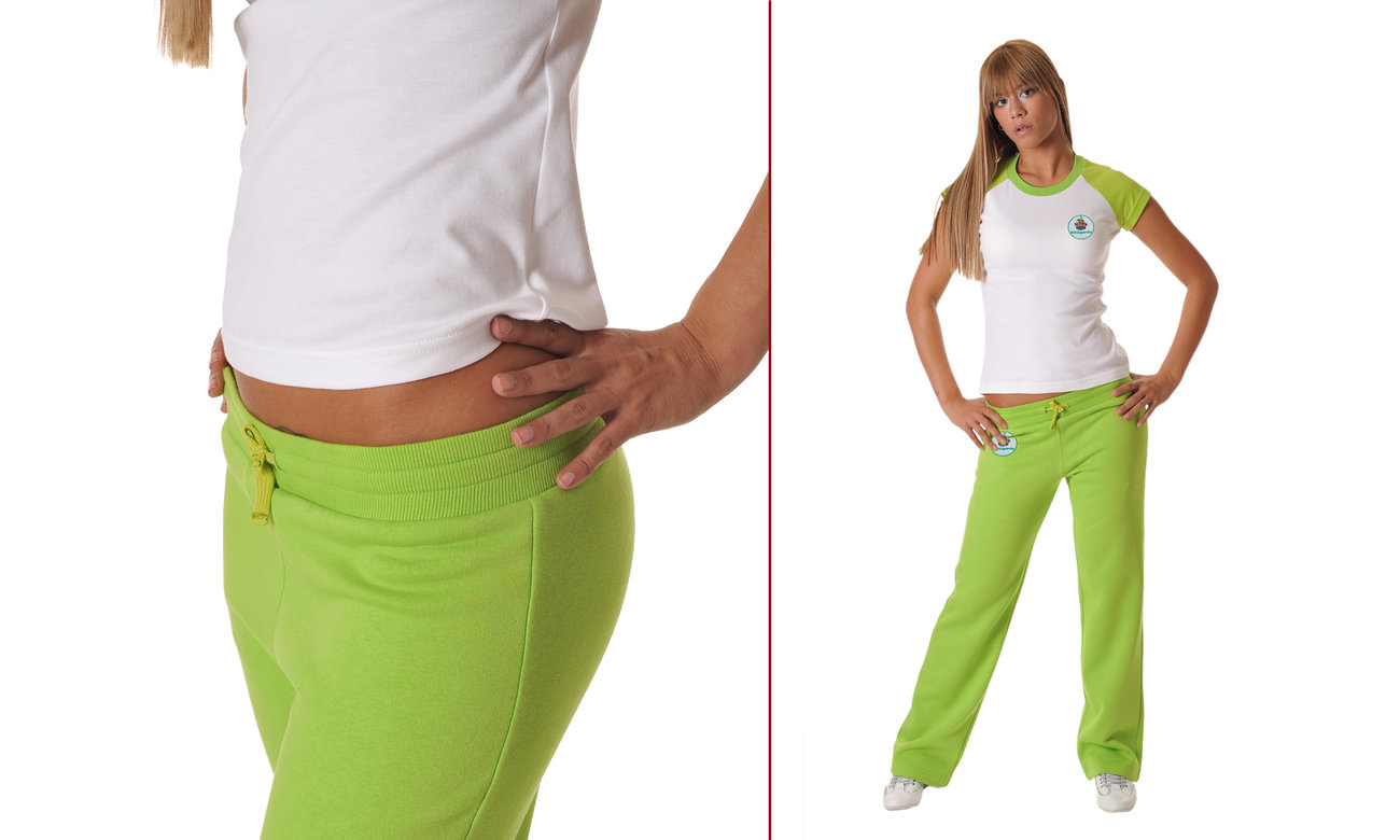 Pantalons de jogging Apfelgrün Damen
