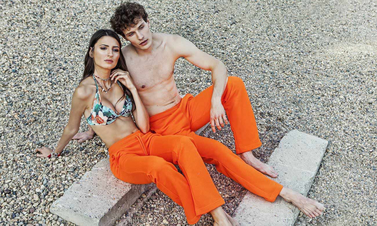 Pantalons de jogging Neon Orange Fashion