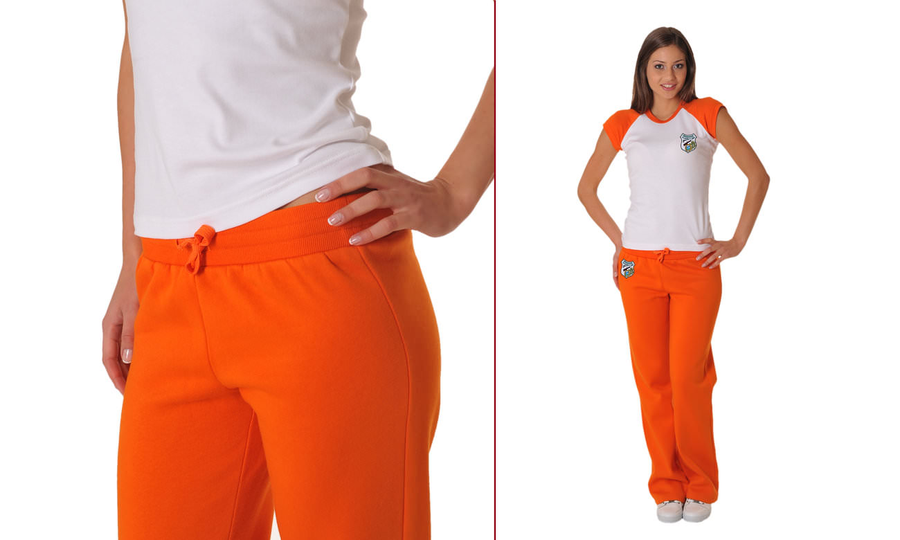 Pantalons de jogging Orange Damen