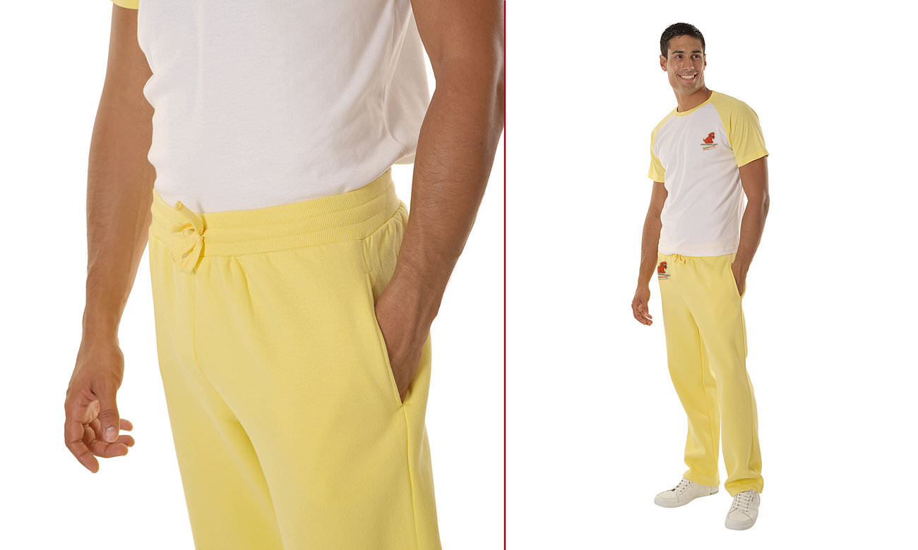 Pantalons de jogging Pastellgelb Herren