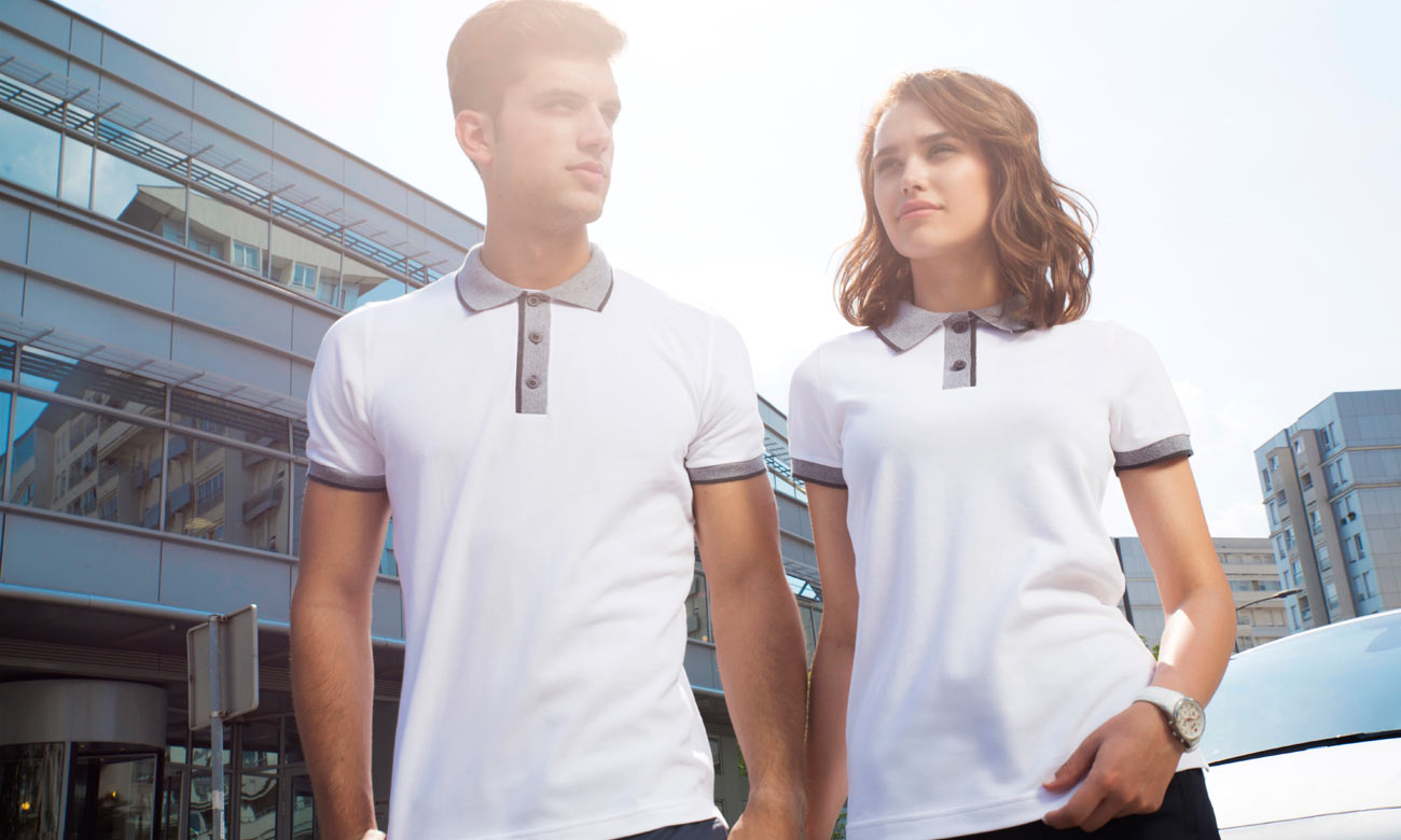 Polos ST-255 Weiss Fashion