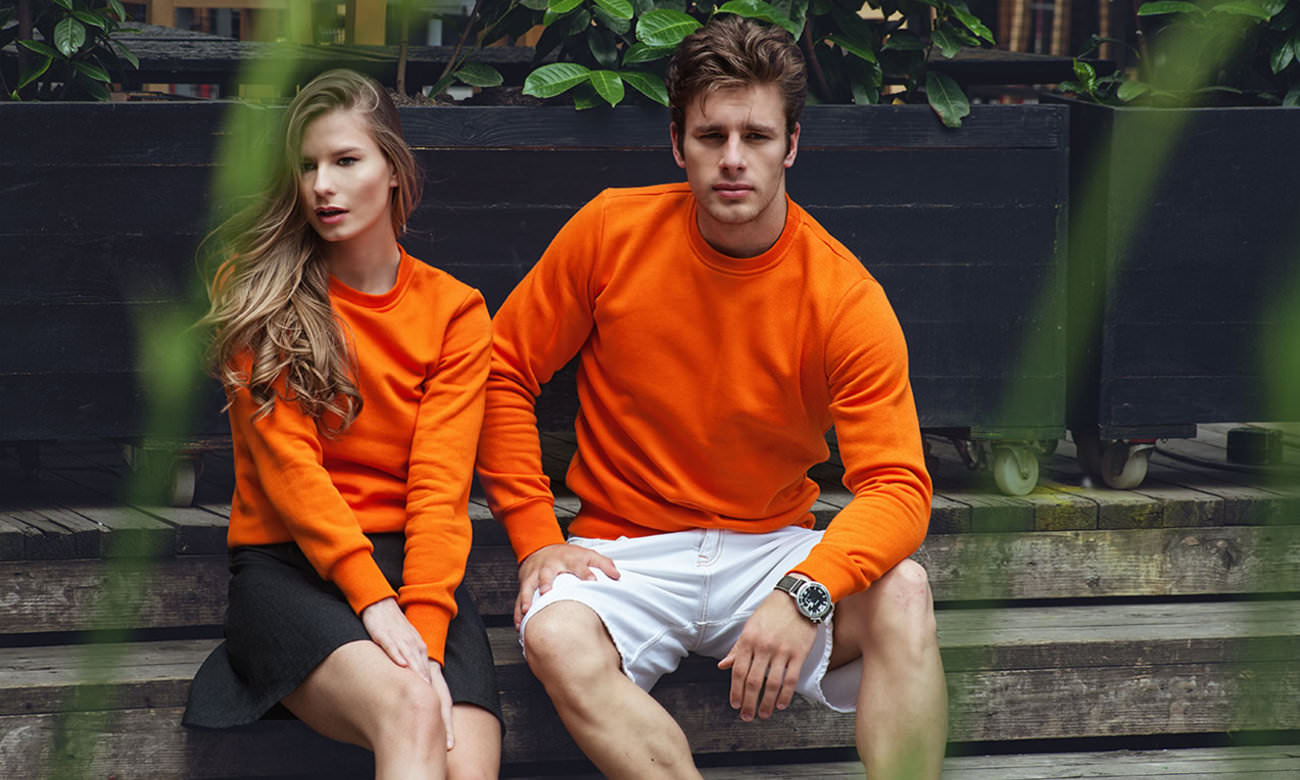 Sweats col rond standard Neon Orange Fashion