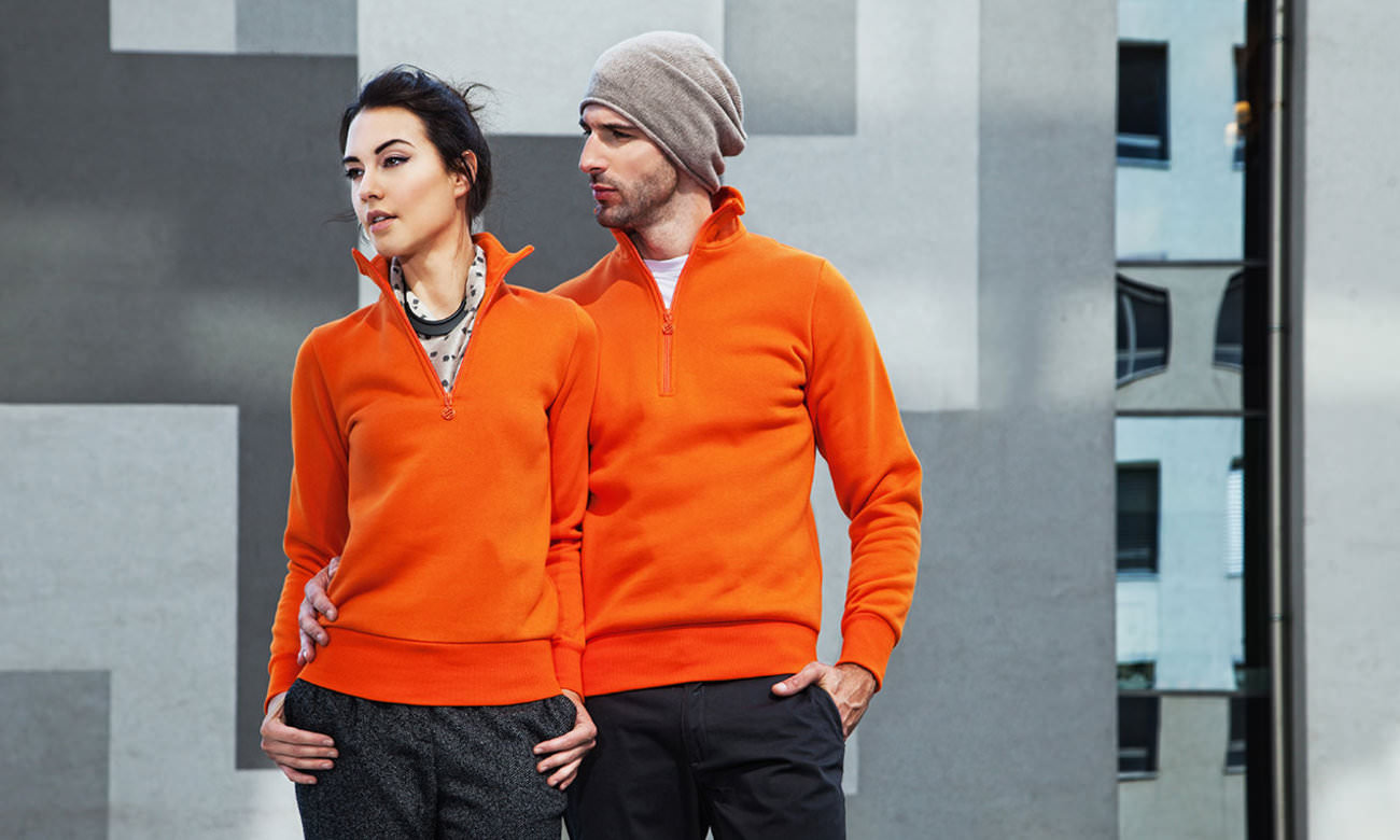 Sweats col zippé ST-350 Orange Fashion