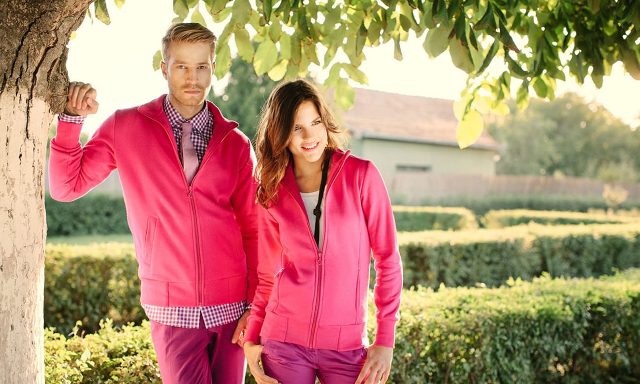 Sweats zippés standard Pink Fashion