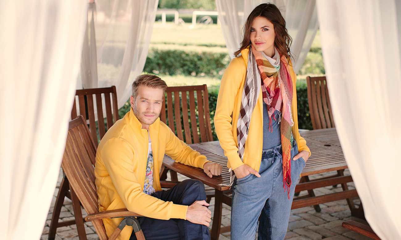 Sweats zippés standard Sonnengelb Fashion