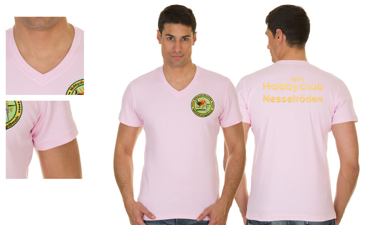 T-shirts col v manches courtes ST-105 Rosa Herren