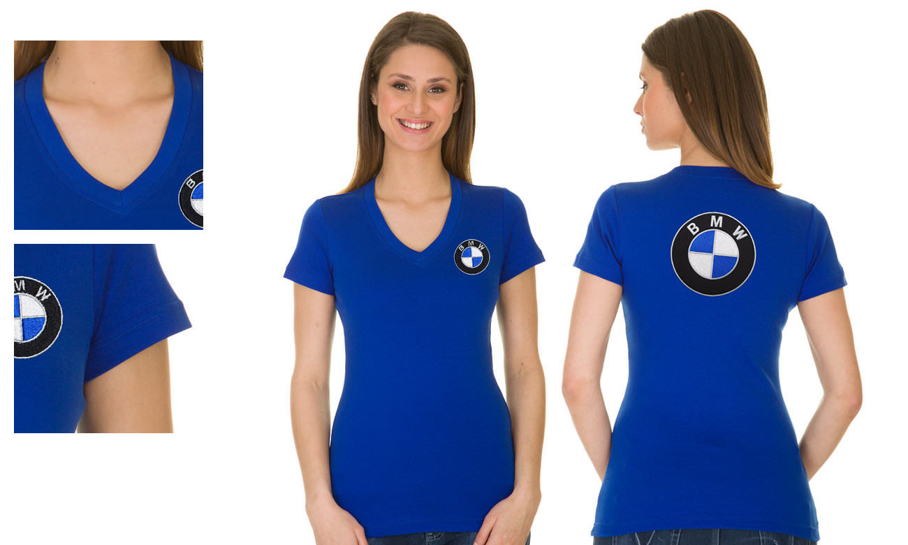 T-shirts col v manches courtes ST-105 Royalblau Damen