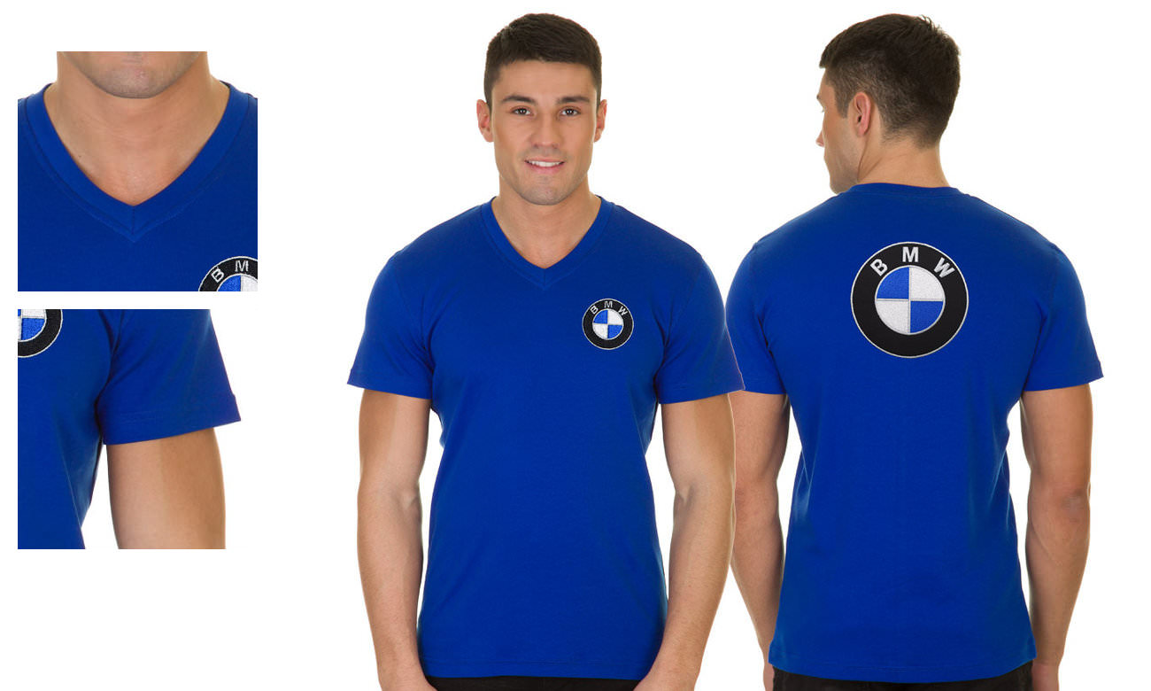 T-shirts col v manches courtes ST-105 Royalblau Herren