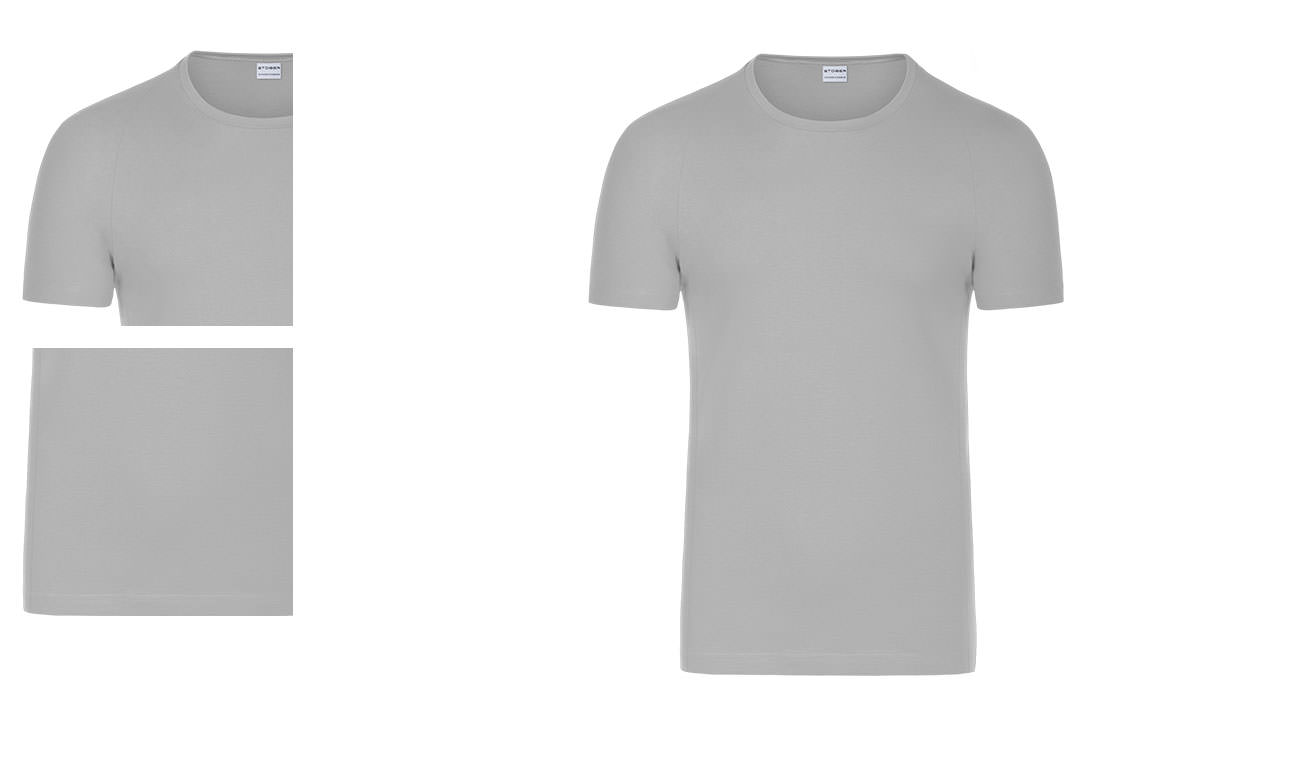 T-shirts techniques ST-130 Silbergrau Herren