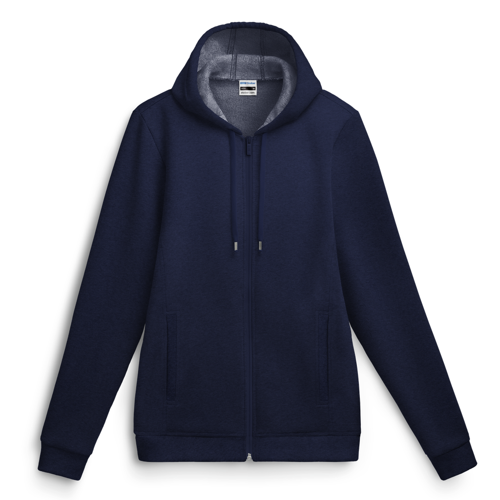 Sweat zippé à capuche chiné # ST-325