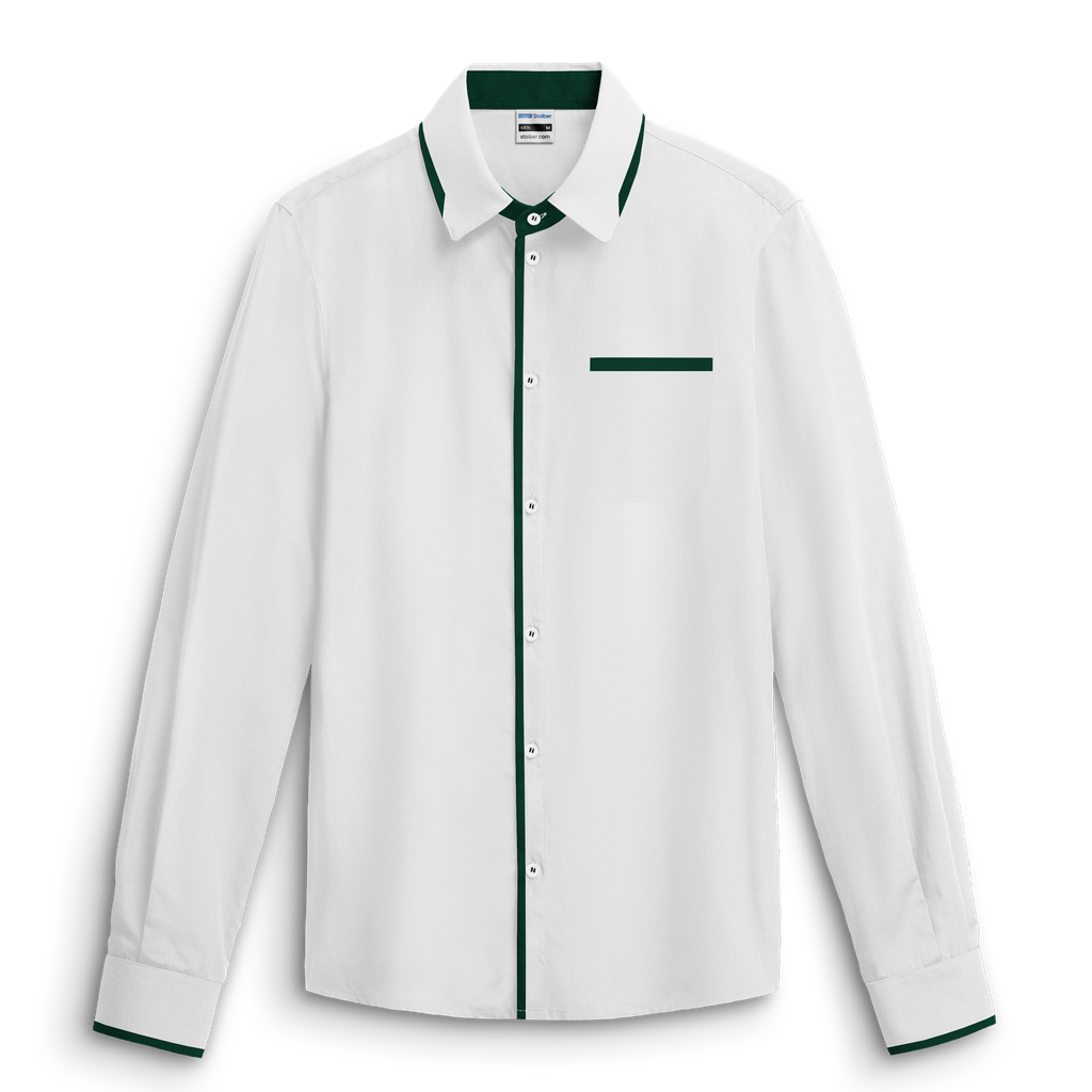 Chemise bicolore stretch ML # ST-525