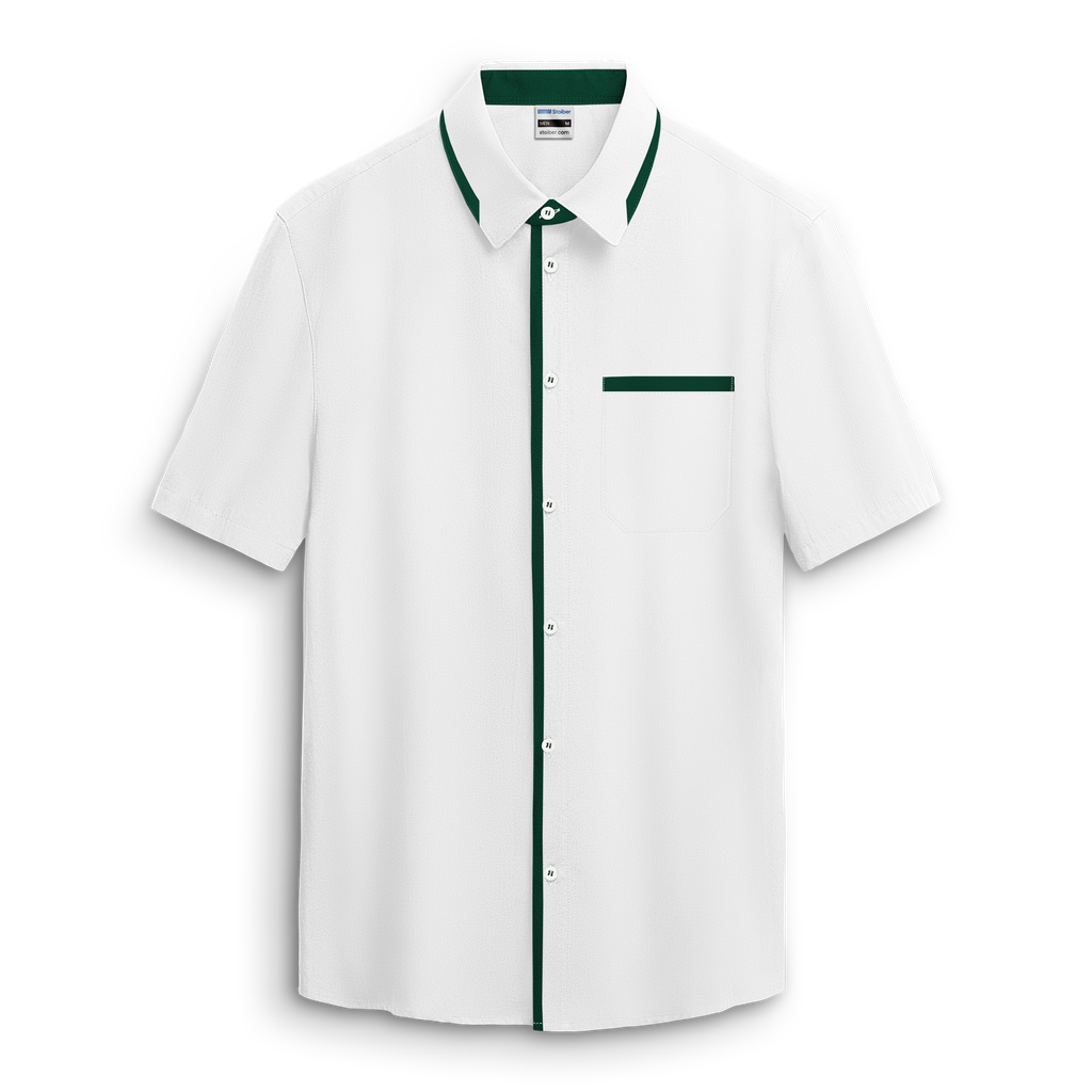 Chemise bicolore stretch MC # ST-526