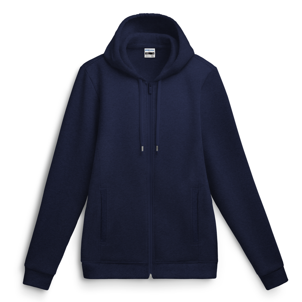Sweat zippé à capuche chiné # ST-365