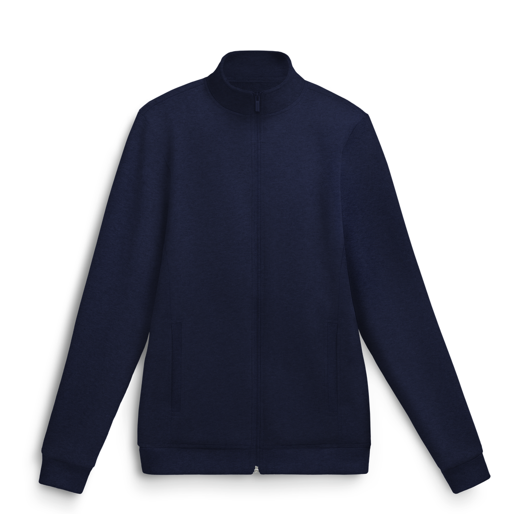 Sweat zippé chiné # ST-366
