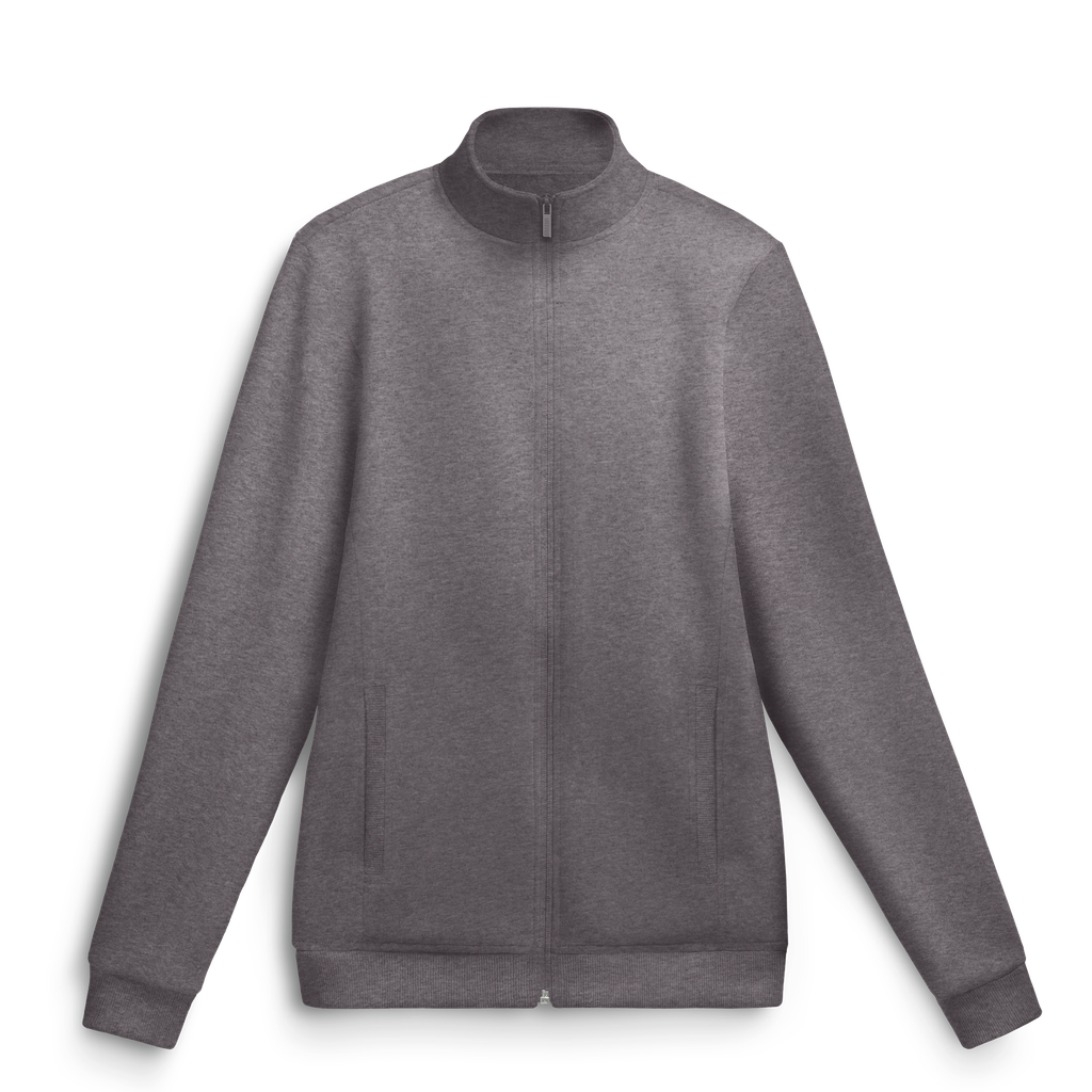 Sweat zippé chiné # ST-366