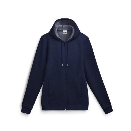 Sweat zippé à capuche chiné # ST-325