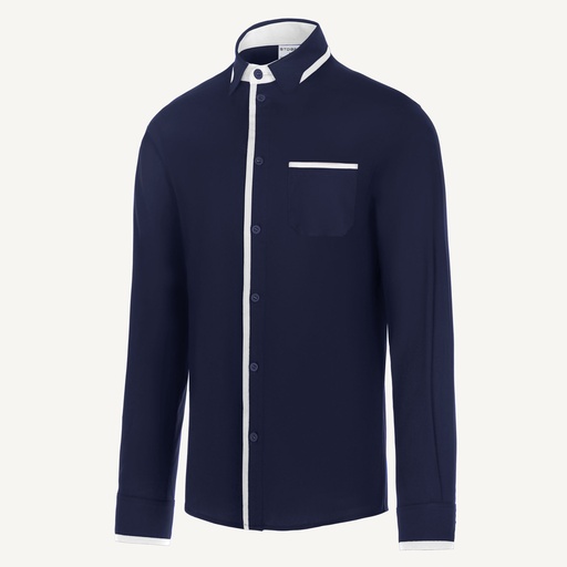 Chemise bicolore stretch ML # ST-525