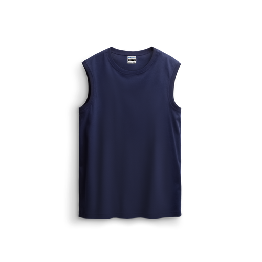 T-shirt sans manches en coton premium # ST-155