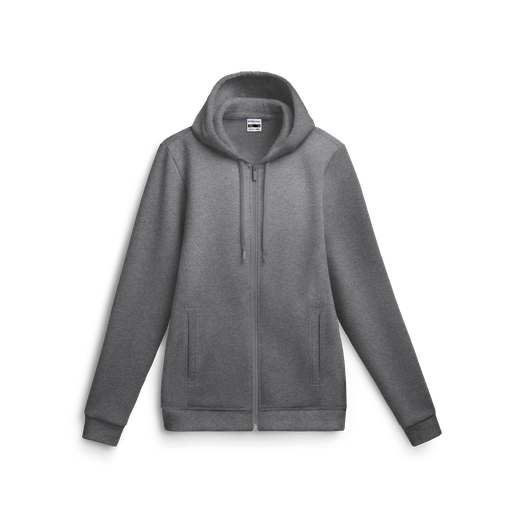 Sweat zippé à capuche chiné # ST-365